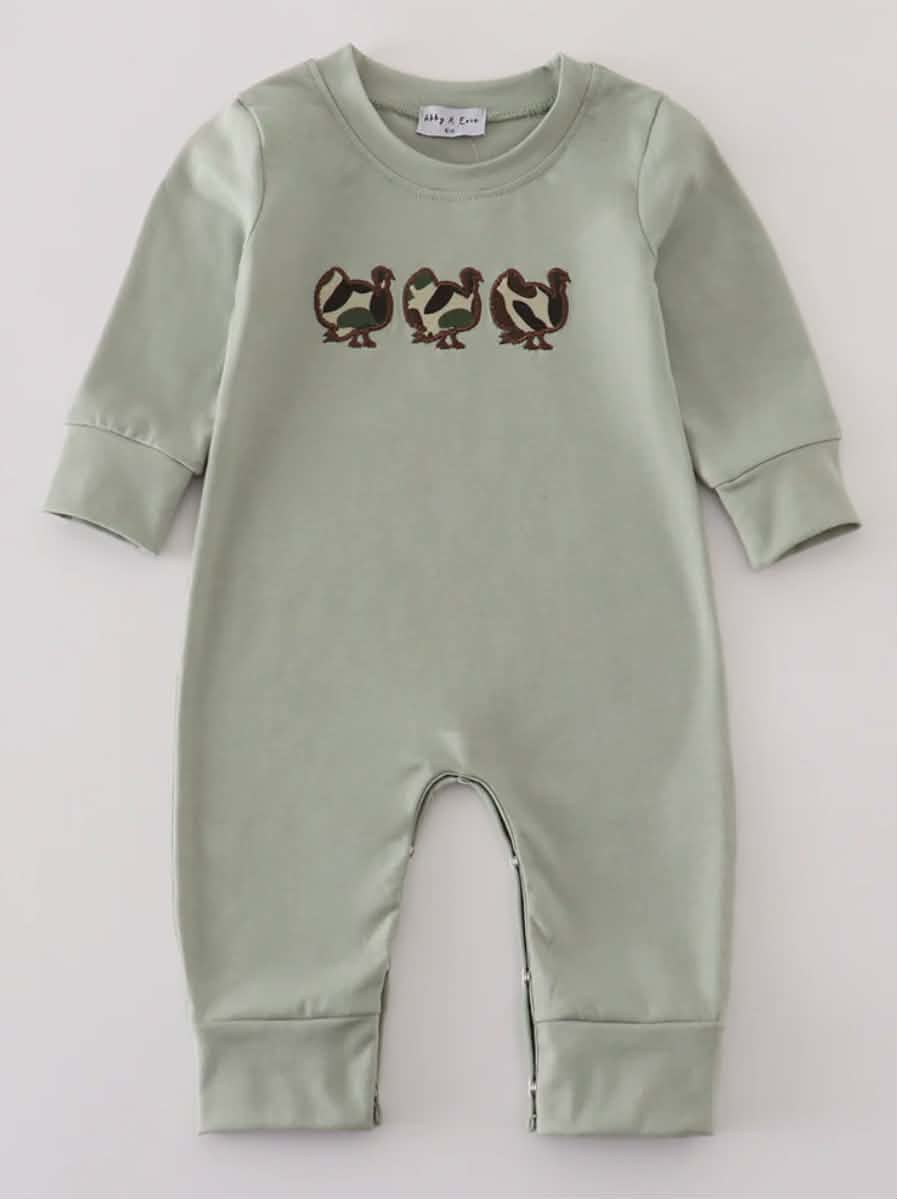 Sage Turkey Romper