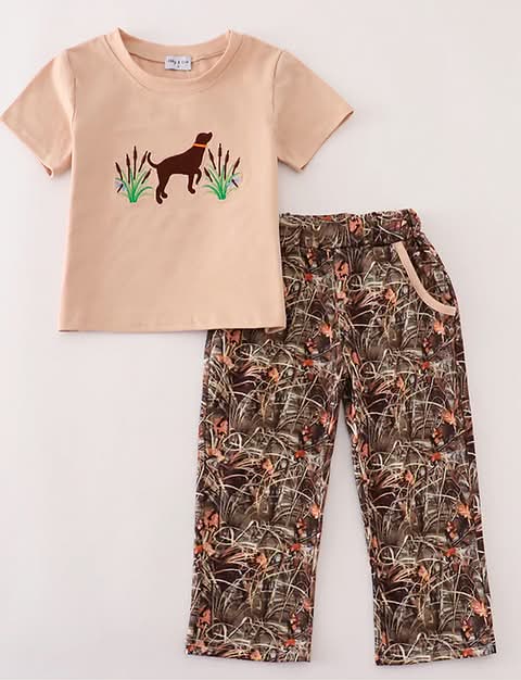 Boys Camo Hound 2-Piece Set