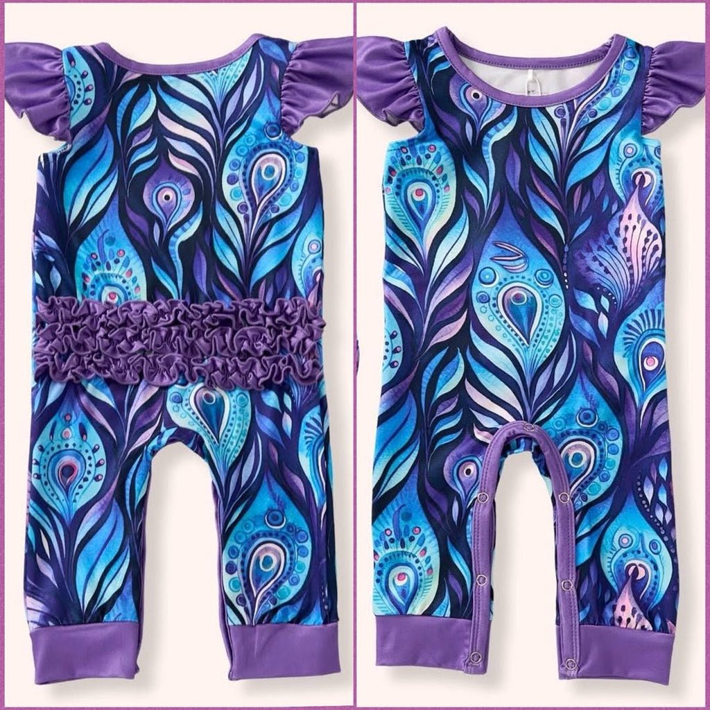 Majestic Plumes Romper