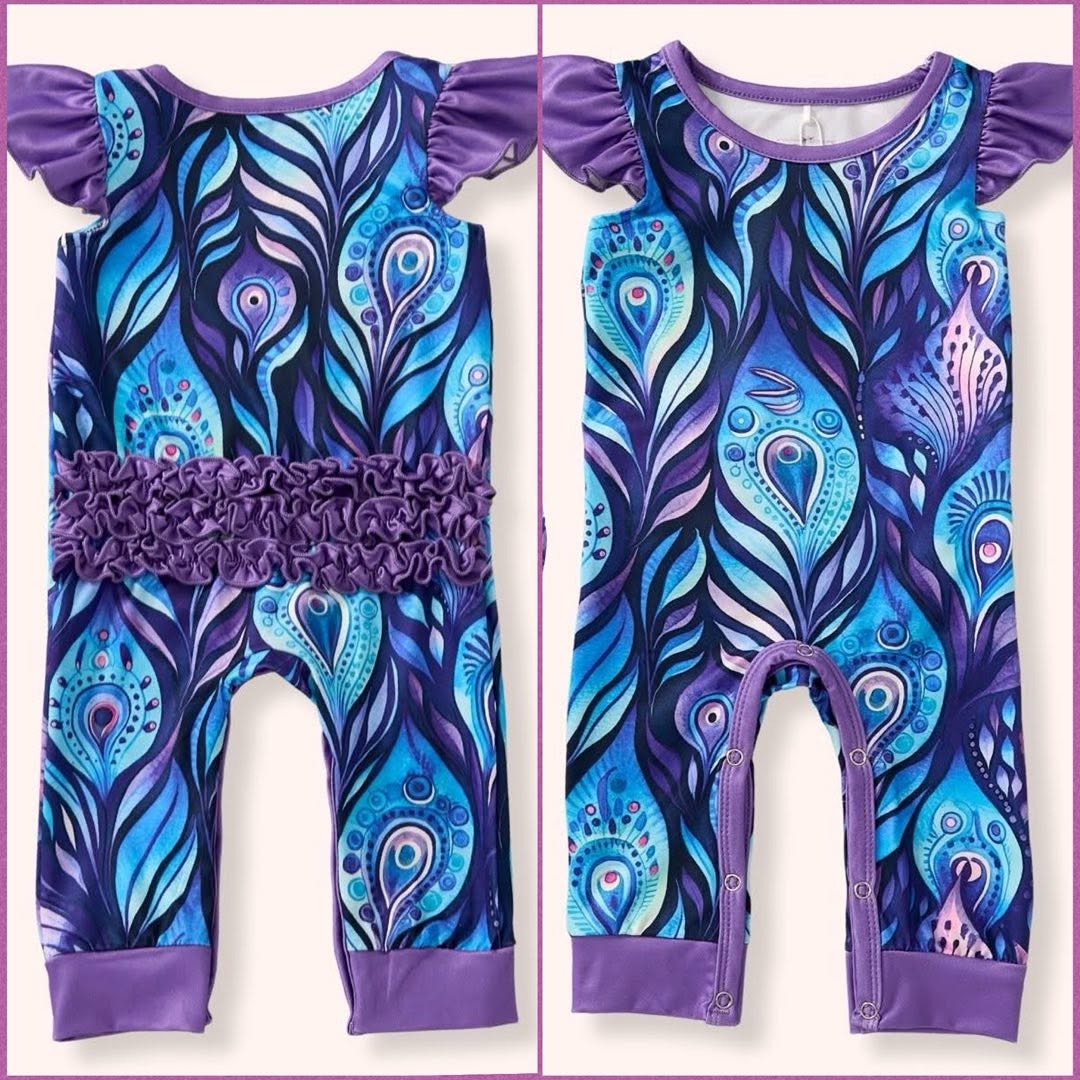 Majestic Plumes Romper