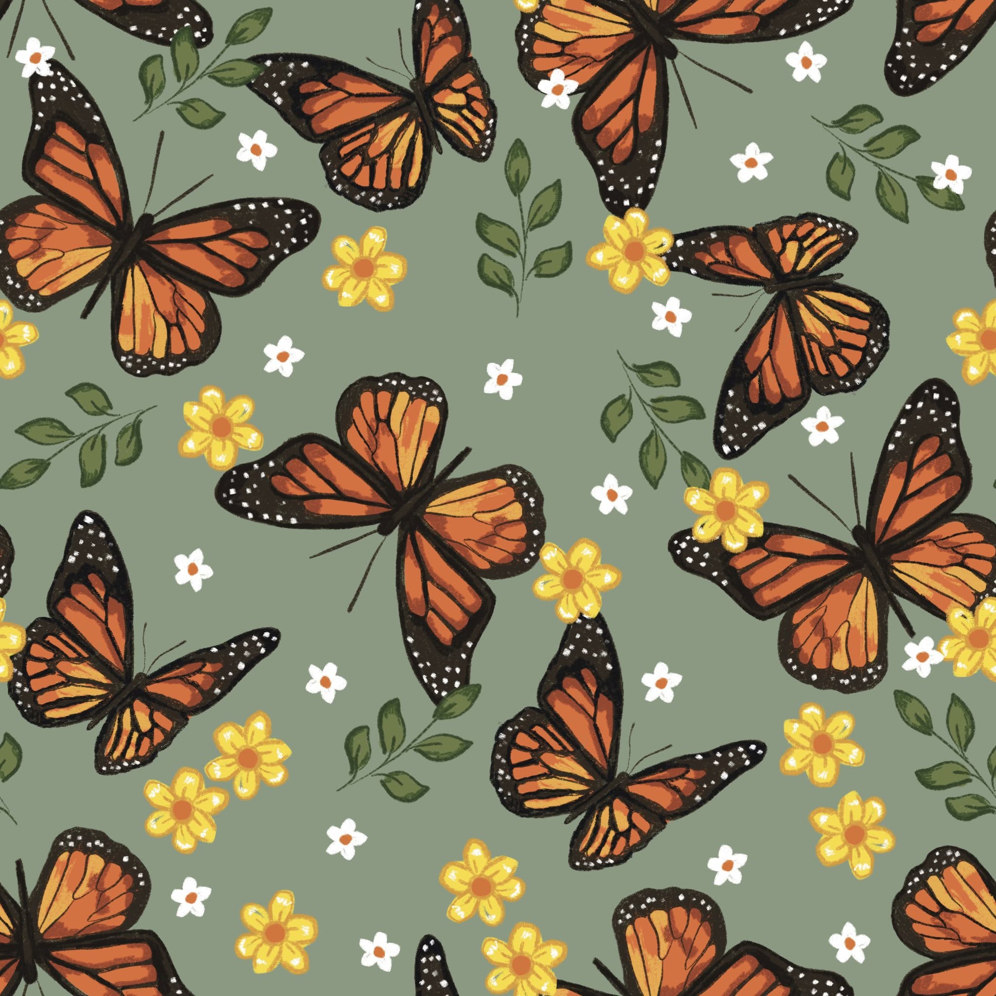 Monarch Meadow Dress