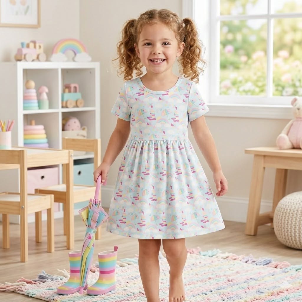 Rainbow Showers Dress