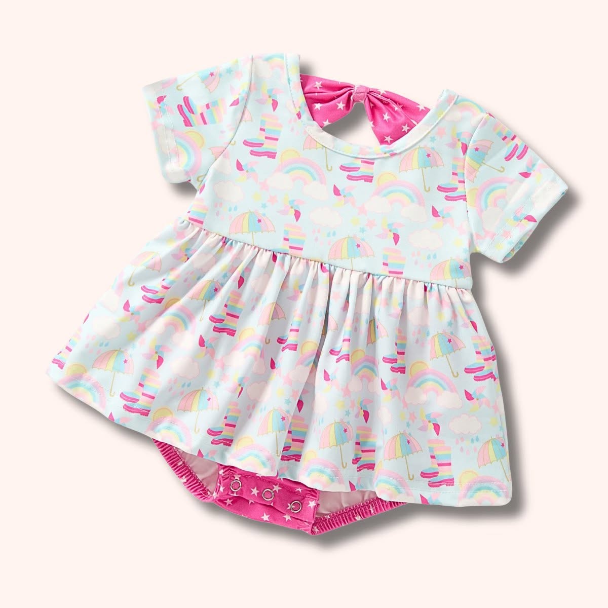 Rainbow Showers Romper