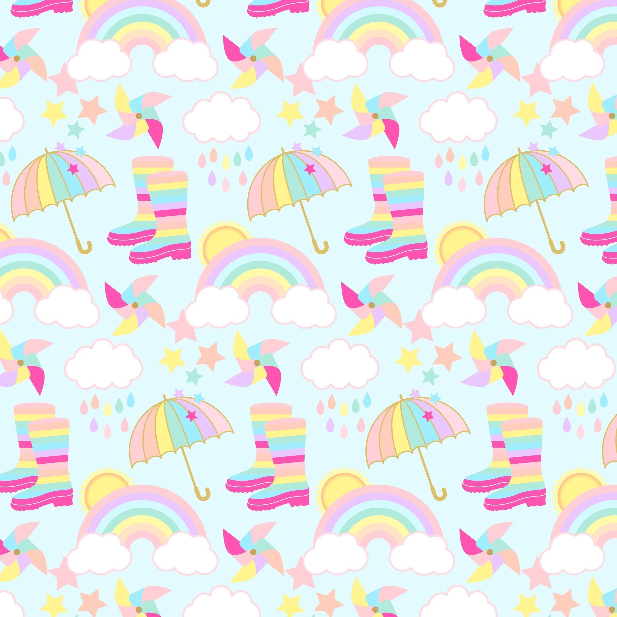 Rainbow Showers Romper