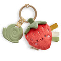 Itzy Ritzy Itzy Pal Baby Teether with Lovey & Crinkle Toy - Strawberry