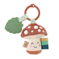 Itzy Ritzy Itzy Pal Baby Teether with Lovey & Crinkle Toy - Mushroom