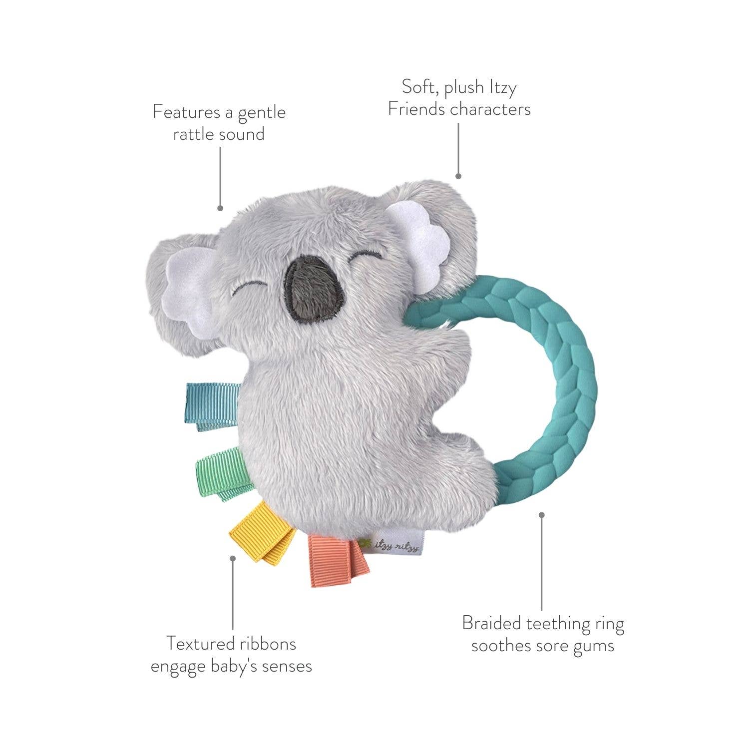 Ritzy Rattle Pal Plush Rattle with Teether